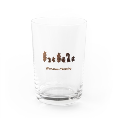 鬱蒼とした森ぐらまらすきゃんぴんぐ Water Glass