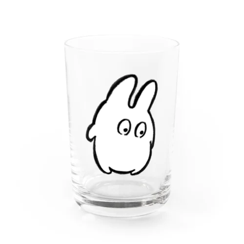 何か見つけたうさぎ Water Glass