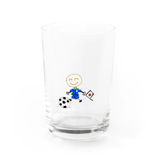 サッカー代表の豆太郎 Water Glass
