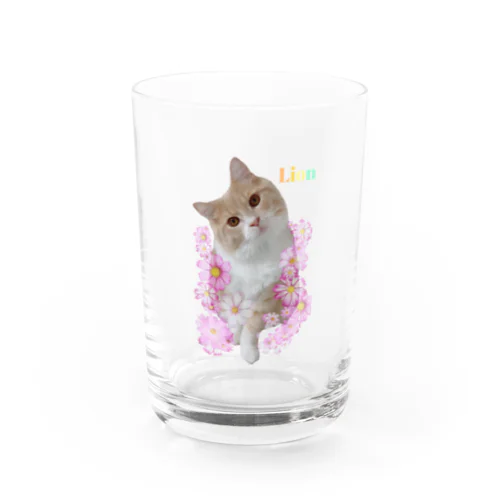 リオン×フラワー Water Glass