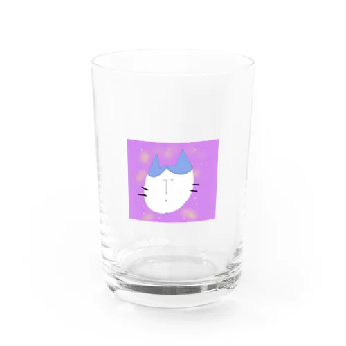 星空にうかぶハチワレ猫 Water Glass