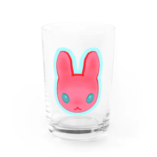 つよつよ！ピンクのうさぎさん！ Water Glass