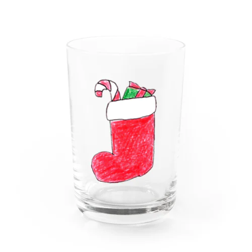 クリスマスブーツ Water Glass