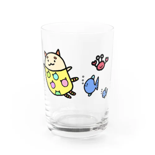 水着ねこ Water Glass