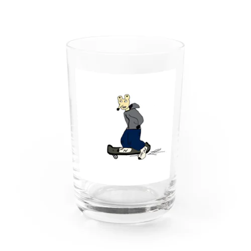 スケボーみっきー君 Water Glass