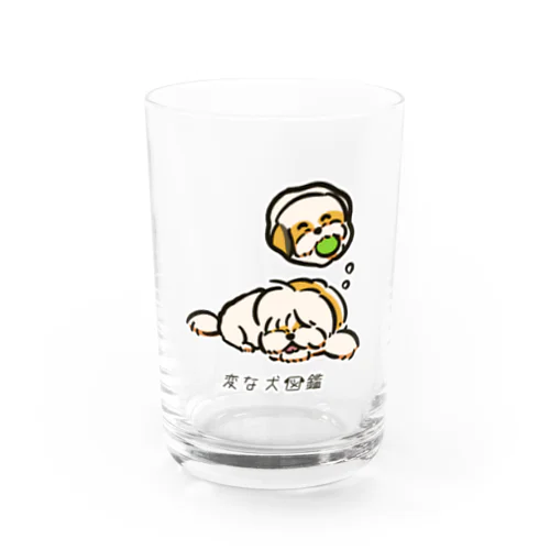 No.184 ネゴトイイーヌ[1] 変な犬図鑑 Water Glass