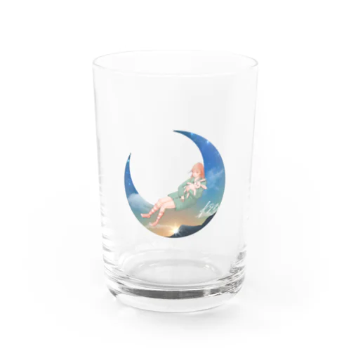 ウサギのぬいぐるみと眠る女の子 Water Glass