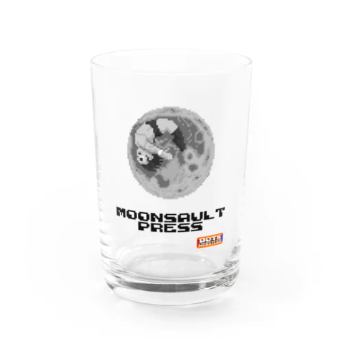 MOONSAULTPRESS（Black Logo） Water Glass