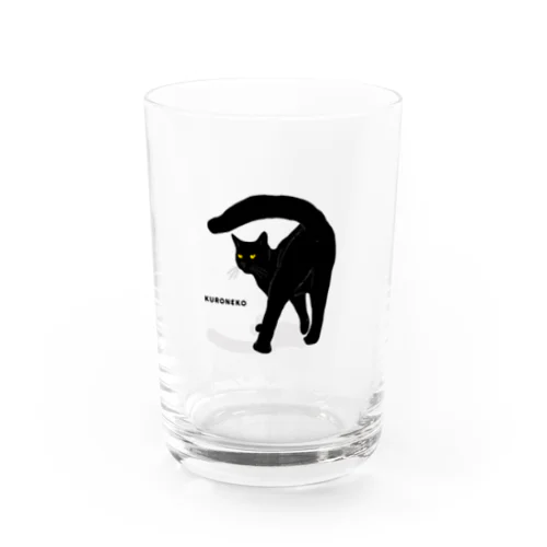 黒猫たんのおちりが堪能出来る権利の付与 黒ロゴ Water Glass