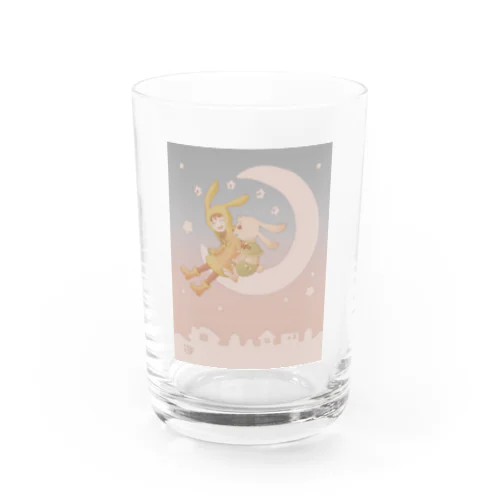 🐰三日月うさぎ Water Glass