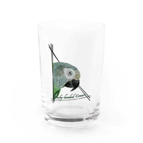 032 シモフリインコ triangle Water Glass