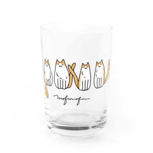 4匹のねこ Water Glass