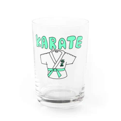Karate-man green グラス