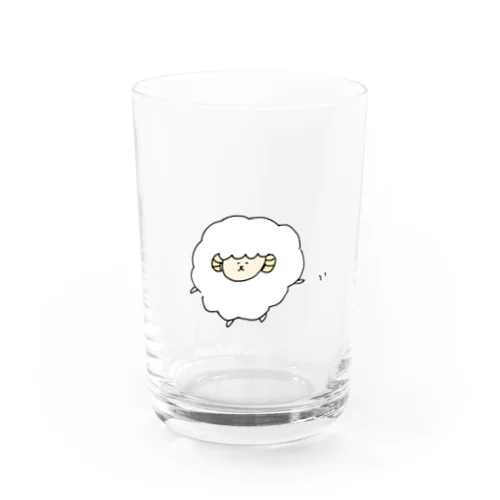 てくてくひつじちゃん Water Glass