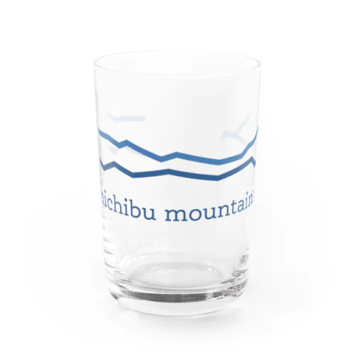 川越から見た秩父の山々 Water Glass