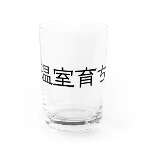 温室育ち。比喩にも、植物にも。［黒文字］ Water Glass