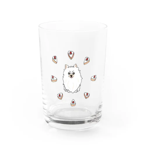 a pomeranian / shortcake Water Glass