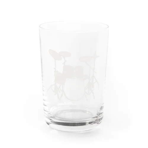 ドラム(ネコ)白 Water Glass