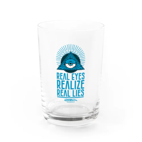 REAL EYES REALIZE REAL LIES (BLUE ver.) Water Glass