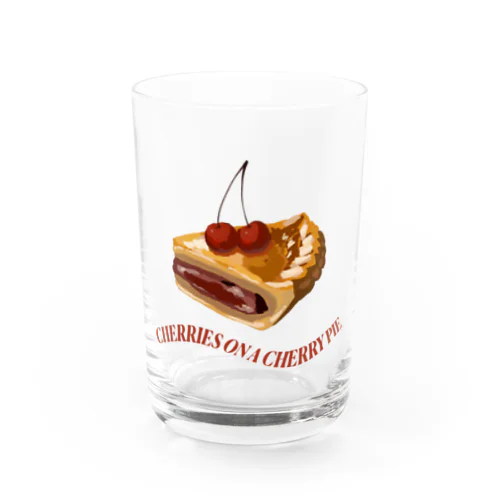 CHERRIES ON A CHERRY PIE Water Glass