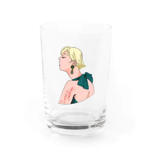 気楽に生きたいわ。 Water Glass