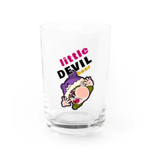 Little devil bare Water Glass