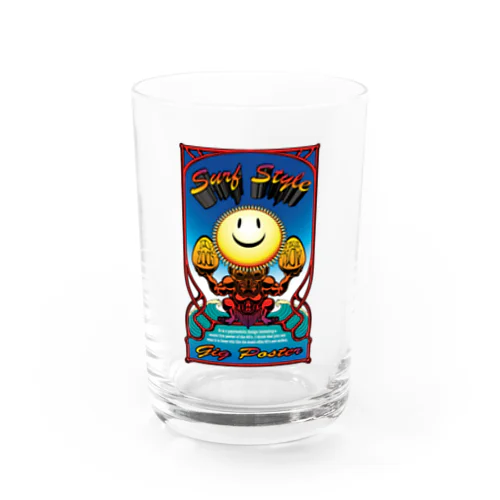 60's Surf Style Water Glass