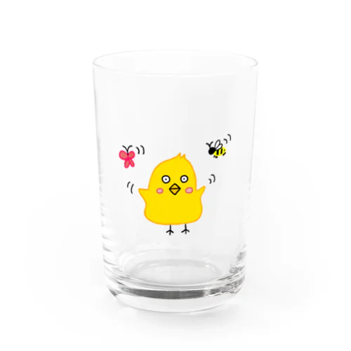 とりと仲間たち Water Glass