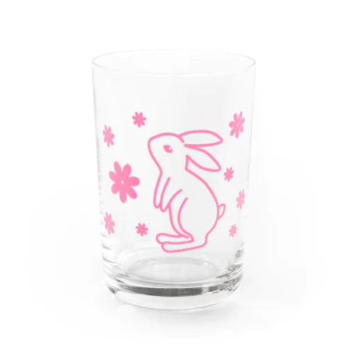 フラワーシャワー（ワンポイント） Water Glass