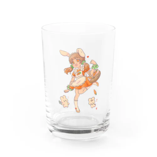 兎沢ニジ(背景なし) Water Glass