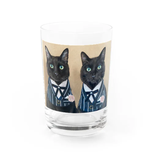 黒猫兄弟 ななとはち Water Glass