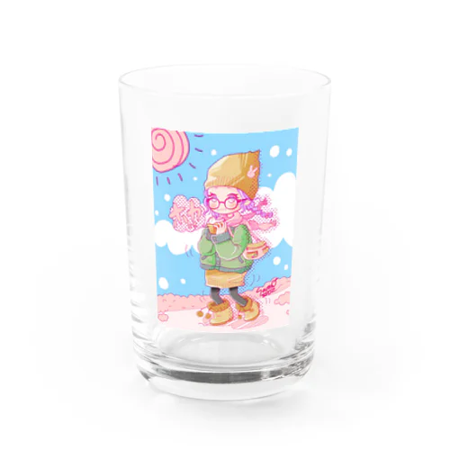 お散歩すたいる。うぃんた〜ばぁじょん。 Water Glass