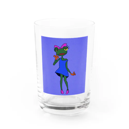 セクシーなカエルちゃん Water Glass