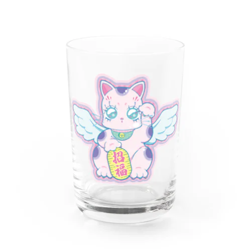 令和の招き猫ちゃん Water Glass