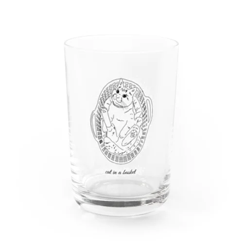 バスケットに入った猫 Water Glass