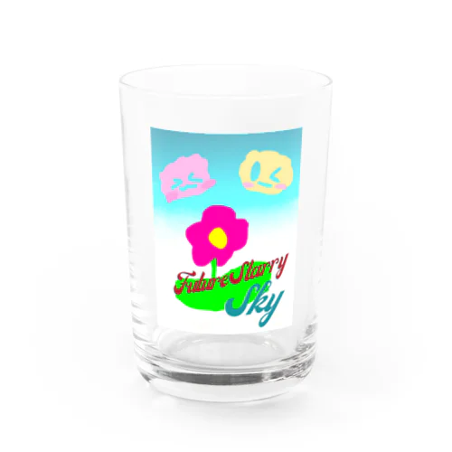 お花と雲🌼☁ Water Glass