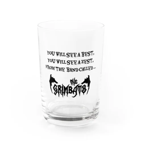 THE GRIMBATS logo-1 EX Black Water Glass