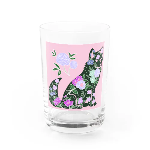 花柄のキツネ Water Glass