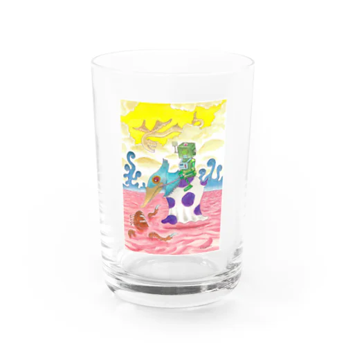 手描きイラスト　不思議な散歩🌈 Water Glass