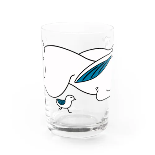 ウサギと小鳥 Water Glass