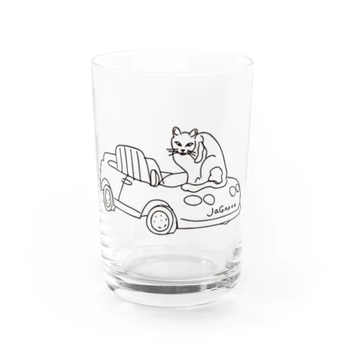 ニャンダールーム猫　絵だけver Water Glass