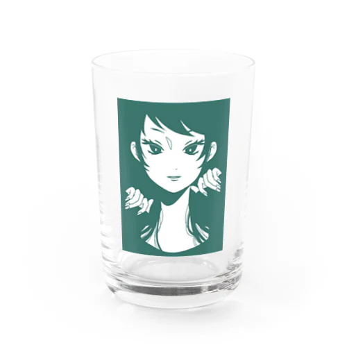 つり目の女の子 Water Glass