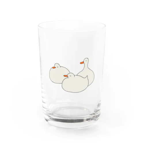 Three little ducks. Water Glass