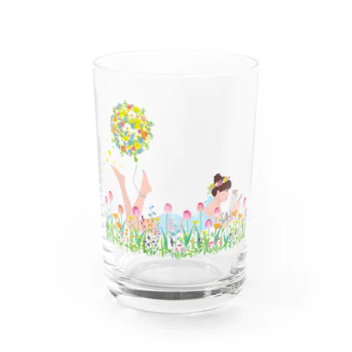 SNSと花と猫 Water Glass