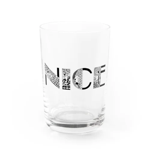 ゼンタングルでNICE〜な猫 Water Glass