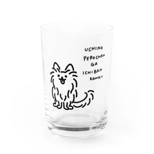 えがおでみあげる犬 Water Glass