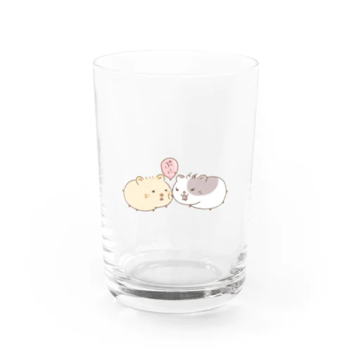 ぷにっ！キハムとシロハム（イラスト） Water Glass