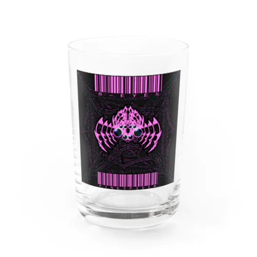 8-EYES PINKSPIDER BLK Water Glass