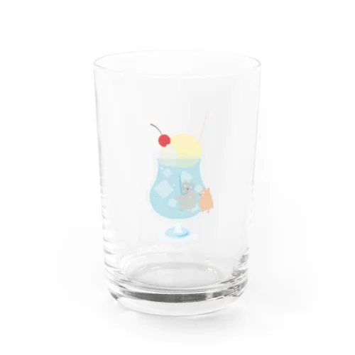 ブルークリームソーダ  Water Glass