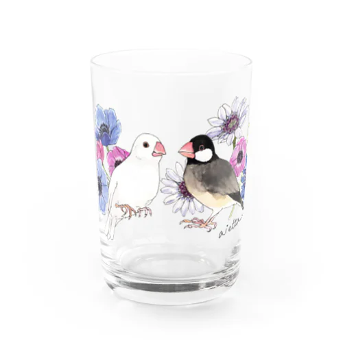 アネモネ文鳥 Water Glass